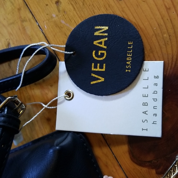 Isabelle Handbag Black Vegan Crossbody - Picture 2 of 11